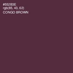 #552B3E - Congo Brown Color Image